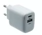 Preview: USB C+A charging set 20W, PD, white, 1m Lightning/C 20W, 3.6V~5.9V/3A; 6~9V/2A; 9V~12V/1.5A